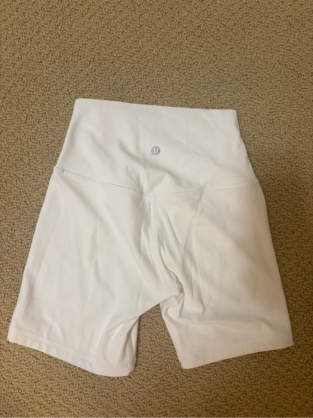 lululemon athletica White High-Rise Bike Shorts